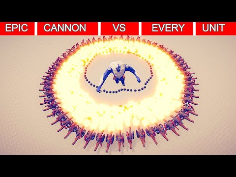 MASSIVE CANNON vs EVERY UNIT   TABS   totally accurate battle simulator