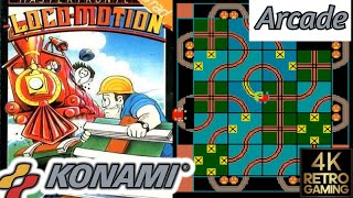 Loco-Motion Arcade ( Konami 1982 ) 4k Gameplay