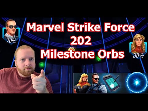 Marvel Strike Force - 202 Milestone Orbs - MSF