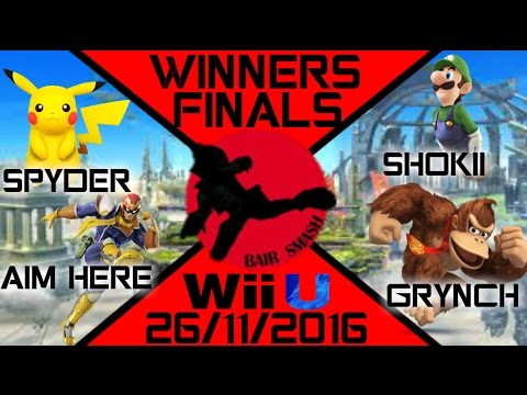 Bair Smash 8 Doubles Winners Finals- Spyder & Aim Here Vs. BS// Grynch & BS// Shokii- Smash Wii U