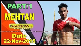 (1) Mehtan ( Phagwara) Kabaddi Tournament 22 Nov 2015