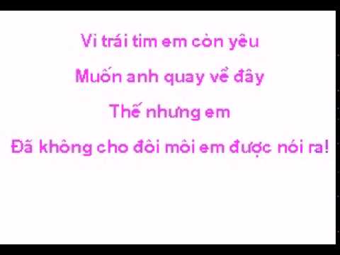 [Karaoke] Cho Nhau Lối Đi Riêng - Hoàng Thuỳ Linh