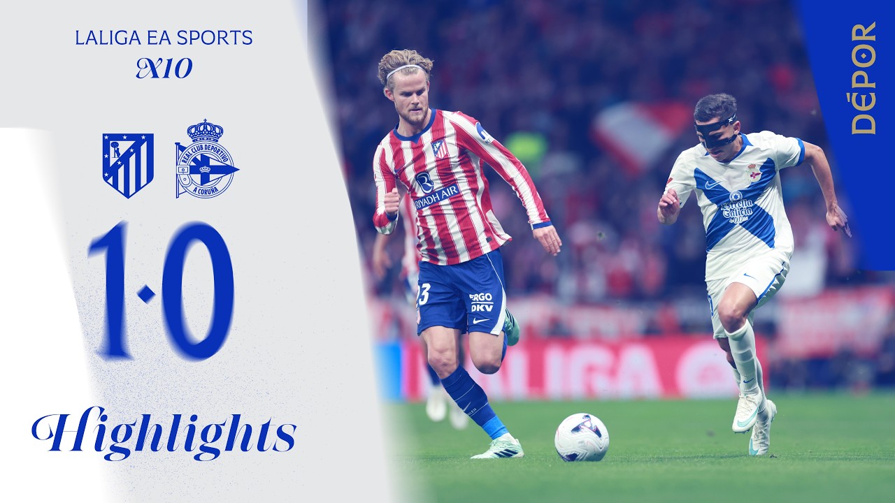 Club Atlético de Madrid 1 - 0 RC Deportivo La Coruña highlights