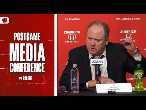 Postgame Media Conference vs Purdue || Wisconsin Basketball || Jan. 3, 2026