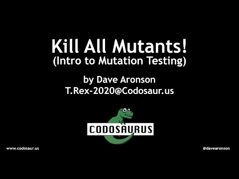Image thumbnail for talk Kill All Mutants! (Introduction to Mutation Testing)