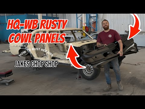 NEW SERIES! I SHOW YOU HOW WE DO RUST REPAIRS! HQ-WB COWL AND PLENUM REPAIRS!
