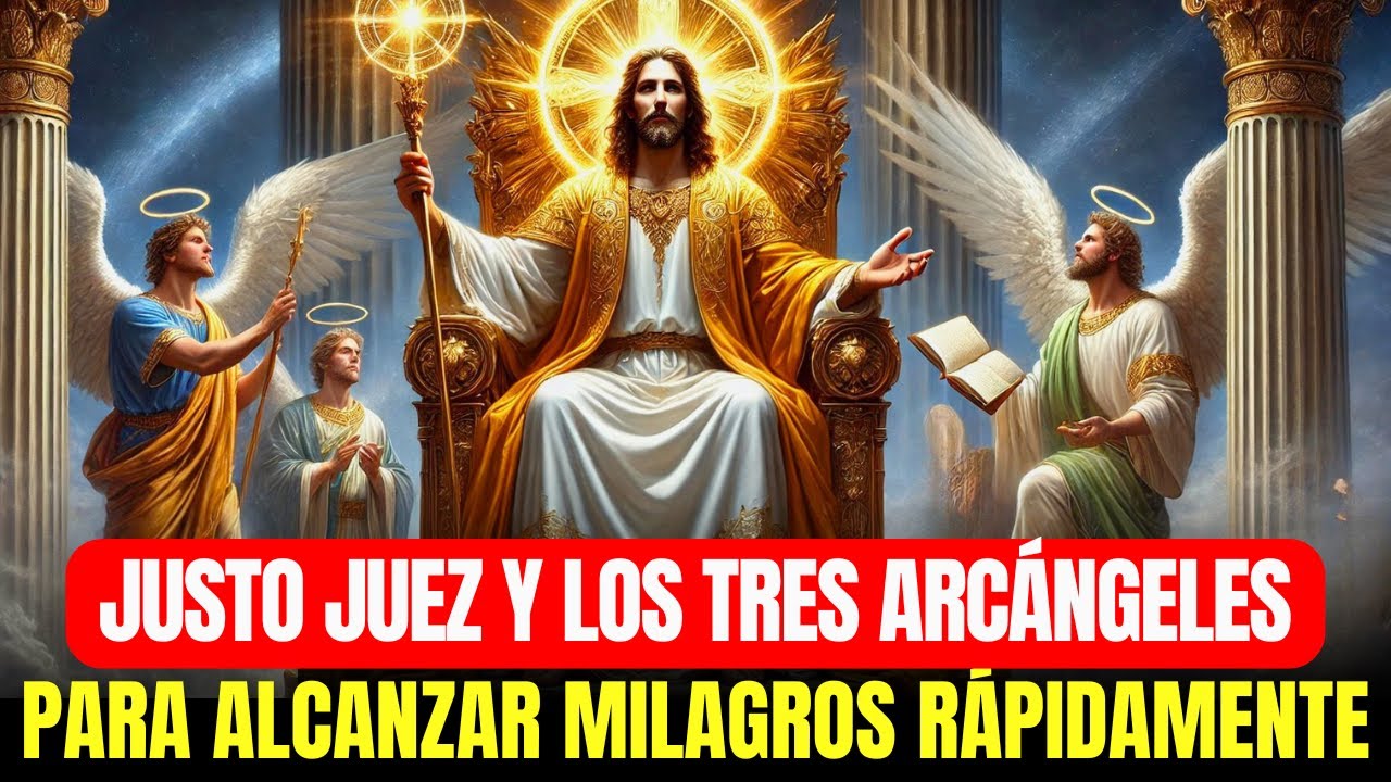 🔴 ORACIÓN JUSTO JUEZ Y LOS 3 ARCÁNGEL PARA ALCANZAR MILAGROS RÁPIDAMENTE
