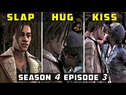 [Louis & Clementine] Slap Louis - Hug Louis - Kiss Louis | TWD Season 4 Episode 3 [Clem x Louis]