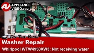 Whirlpool Washer Repair: Not Getting Water and Not Spinning - Control Board