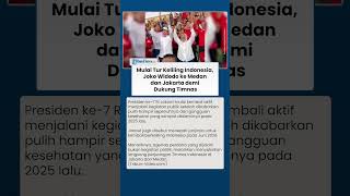 Mulai Tur Keliling Indonesia, Joko Widodo ke Medan dan Jakarta demi Dukung Timnas