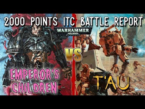 Warhammer 40k ITC Battle Report: Emperor's Children Chaos vs TripTide T'au 8th Edition