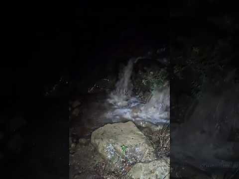 Rainy Day Exploring, Night Descent Montecito Hot Springs Trail #rain #exploring #santabarbara