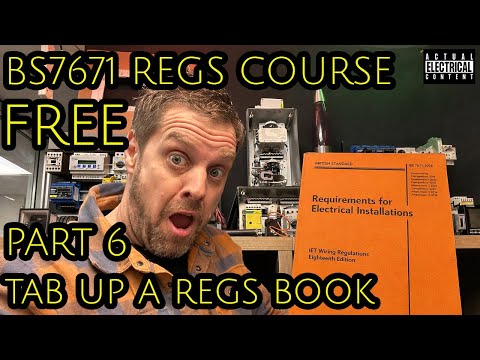 #BS7671 THE COURSE-6  how to tab up a regs book for exam speed