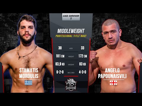 Cage Survivor 5 | Stamatis Moroulis vs. Angelo Papounaisvili | Full Fight