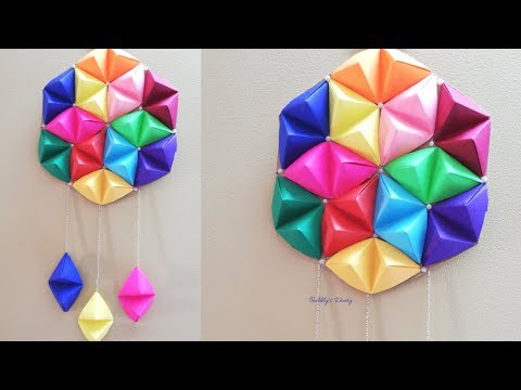 DIY Paper Wall Hanging Ideas - Easy Wall Decoration Ideas - Paper Craft - DIY Wall Decor Video