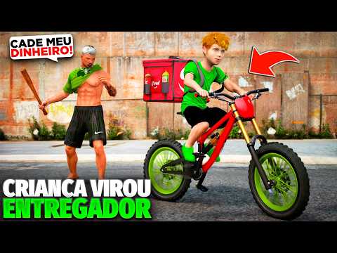 ALISSINHO VIROU IFOOD DE HUPI NAJA PRA AJUDAR O IRMÃO! VAI DAR CERTO?🍔😱 (GTA 5)