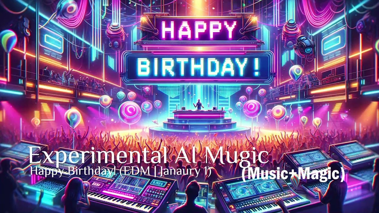 Happy Birthday! EDM - January 1 #edm #edmmusic #happybirthday #aimusic #aialbum #popmusic
