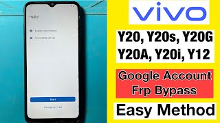 Vivo Y20 Frp Bypass | Without Pc | Android 13 | Vivo Y20 Hard reset Frp Unlock 2024