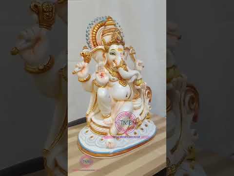 White Marble lord Ganesha statue