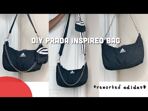 DIY PRADA INSPIRED BAG | *reworked adidas* 🔥🔥