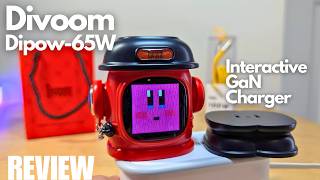 REVIEW: Divoom Dipow 65W Fast Charger with LCD Screen - Cute Interactive 8-bit Retro Action Figure?