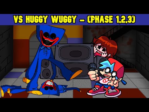FNF | Vs Huggy Wuggy (Phase 1,2,3) | Mods/Hard | FANMADE |