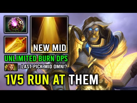 WTF 1v5 Run At Them Solo Mid Radiance Omniknight Pure Hammer 3 Hits Deleted Dota 2