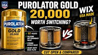 Purolator Gold 20,000 Oil Filter Cut Open — Better Than the New Wix