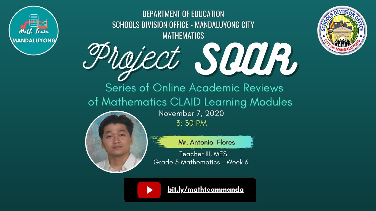 Project SOAR: Series of Online Academic Reviews of Mathematics CLAID Learning Modules