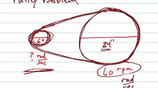 Pulley Problem: what is the angular speed of the smaller pulley?