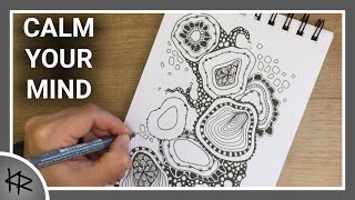 Doodle Art Ink Drawing - zentangle inspired 1