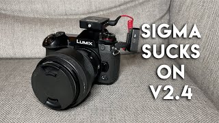 Panasonic G9 Firmware v2.4 - Sigma Lens Autofocus Now Sucks (Stick to v2.3 if you use Sigma lenses)