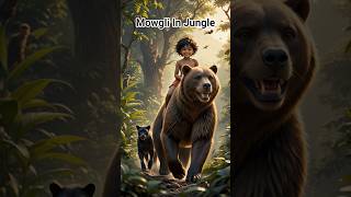 Mowgli, Baloo &amp; Bagheera Are Back – AI Jungle Book Vibes! 🌳✨#junglebook #shorts