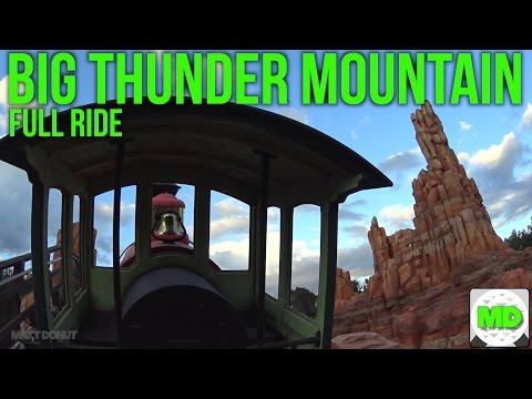 UPDATED Big Thunder Mountain Railroad - Front Row Full Ride POV - Magic Kingdom Disney World 2016