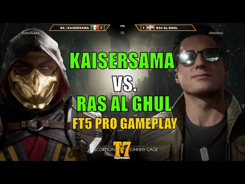 KAISERSAMA VS RAS AL GHUL - Scorpion vs Johnny Cage -  FT5 【Mortal Kombat 11】