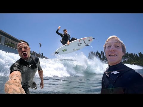UMA PISCINA DE ONDAS VS 3 CAMPEÕES MUNDIAIS // LUCAS FINK, ITALO FERREIRA & YAGO DORA