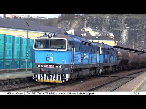 Vlaky - Ústí nad Labem hlavní nádraží - 25.2.2020
