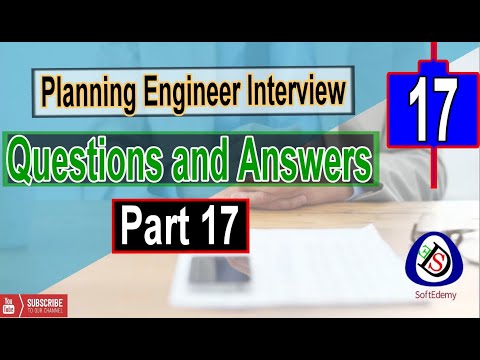 Planning Engineer Interview Questions and Answers Part 01 Interview tips Guidelines planners