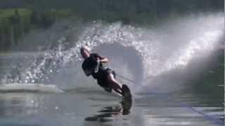 preview picture of video 'Justin water skiing at Buck's Lake'