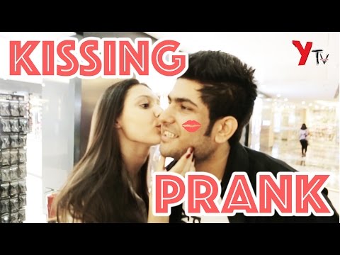 Kissing  prank 