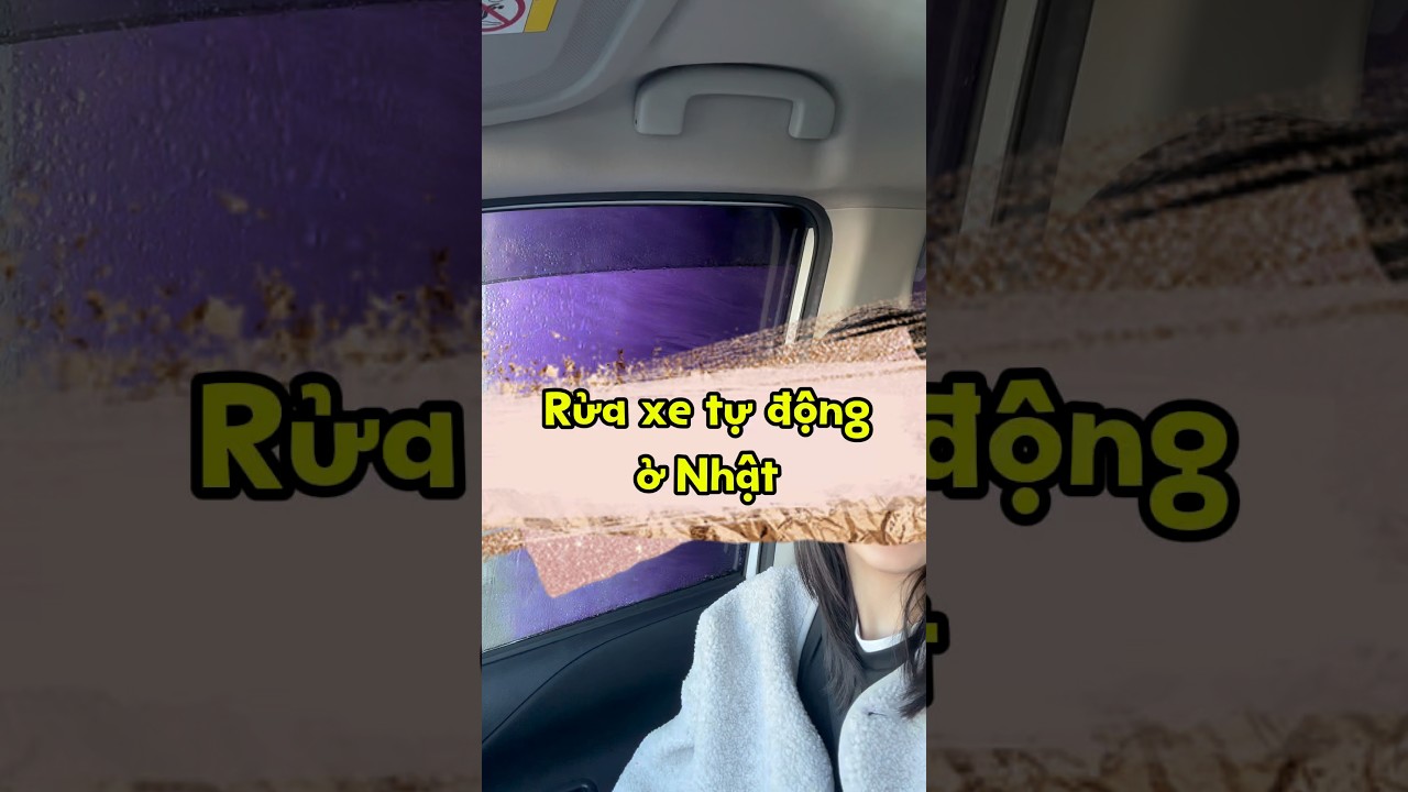 Rửa xe tự động ở cây xăng Nhật bản #cuocsongnhatban #ngocvanga #ruaxetudong