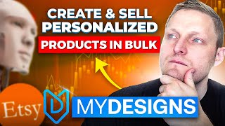 How To Create & Sell Personalized Print on Demand Products in Bulk on Etsy (Easy Side Hustle)