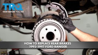 How to Replace Rear Brakes 1993-1997 Ford Ranger