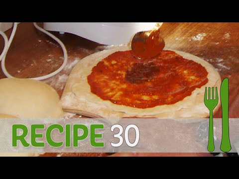 Fried pizza made from scratch with cheese garlic and rosemary By RECIPE30 com