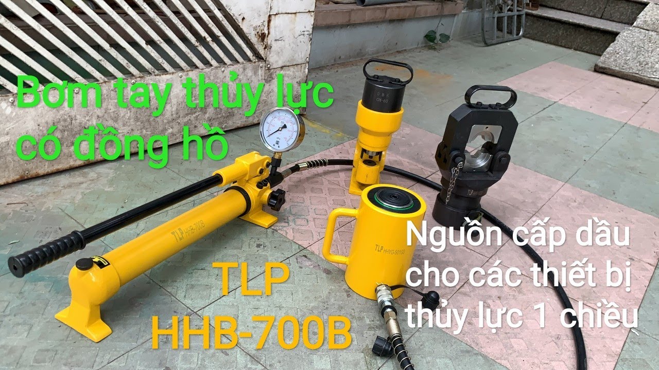 Video Bơm tay thủy lực 1 chiều TLP HHB-700B - Bơm tay thủy lực 1 chiều TLP HHB-700B