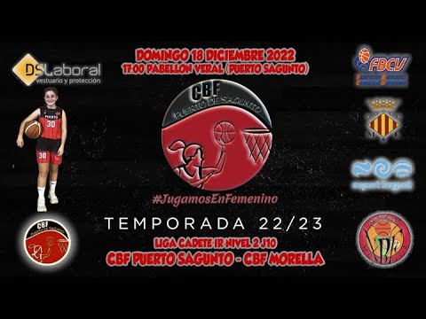 Videohighlights Cadete DSL Laboral CBF Puerto Sagunto - CBF Morella (LIGA IR NIVEL 2 J10 22-23)