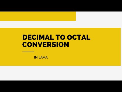 Decimal To Octal Conversion in Java  ||  SB Codes #java #programming