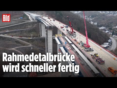 Lüdenscheid (NRW): Rahmedetalbrücke noch vor Weihnachten fertig
