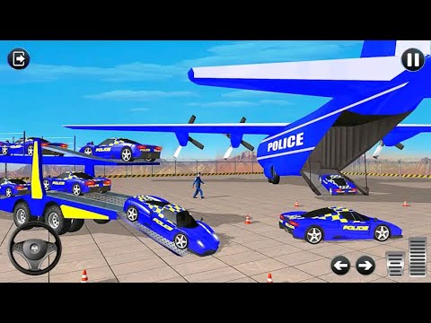 Grand Police Vehicles Transport  Truck - Police Car Simulator game - Android GamePlay