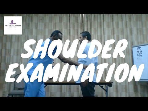 MRCEM OSCE: Shoulder joint examination (video)
